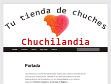 Tablet Screenshot of chuchilandia.com
